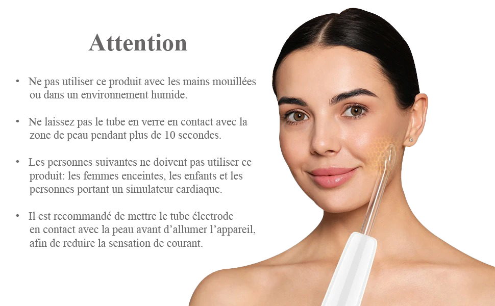 Appareil Haute Fréquence Visage & Cheveux – Soin Beauté & Électrothérapie