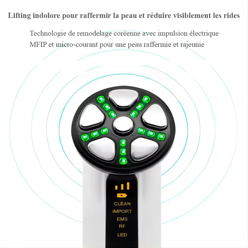 4‑in‑1 Face & Neck Lift – LED, EMS + Vibrations