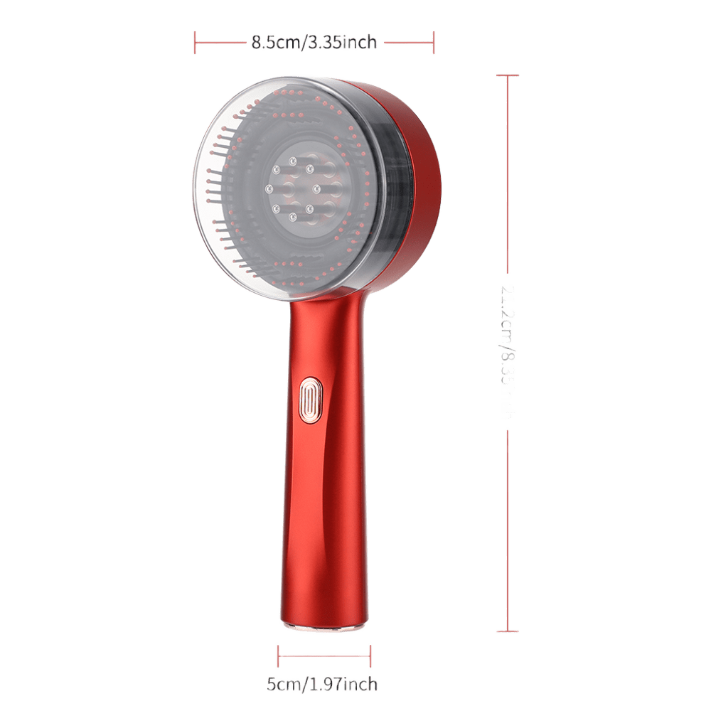 Peigne LED Portable 630 nm – Massage & Nutrition Capillaire