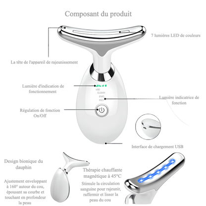 Masseur EMS Visage & Cou – Fermeté & Contour Remodelé