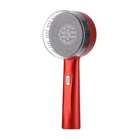 Peigne LED 630 nm Elyssa Beauty, rouge, massage du cuir chevelu